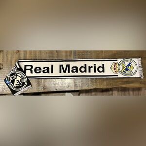 Real Madrid Black and White Scarf